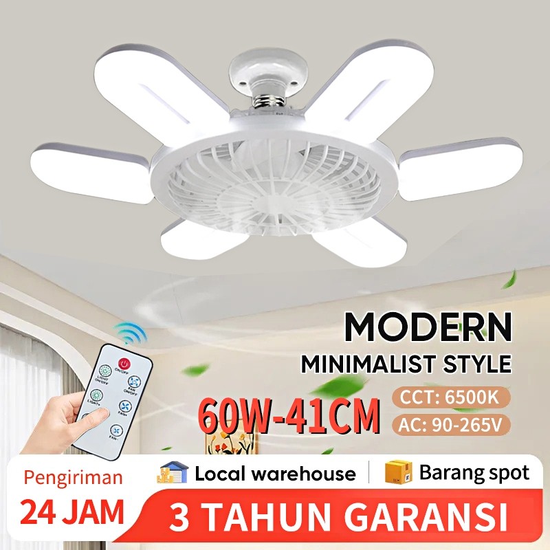 LED remote control Fan Light, 60W Ceiling Fan Light with remote control ...