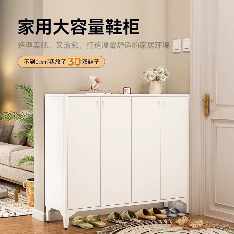 [in stock] Steel Shoe Cabinet for Home, Sunproof with Lock, Large ...