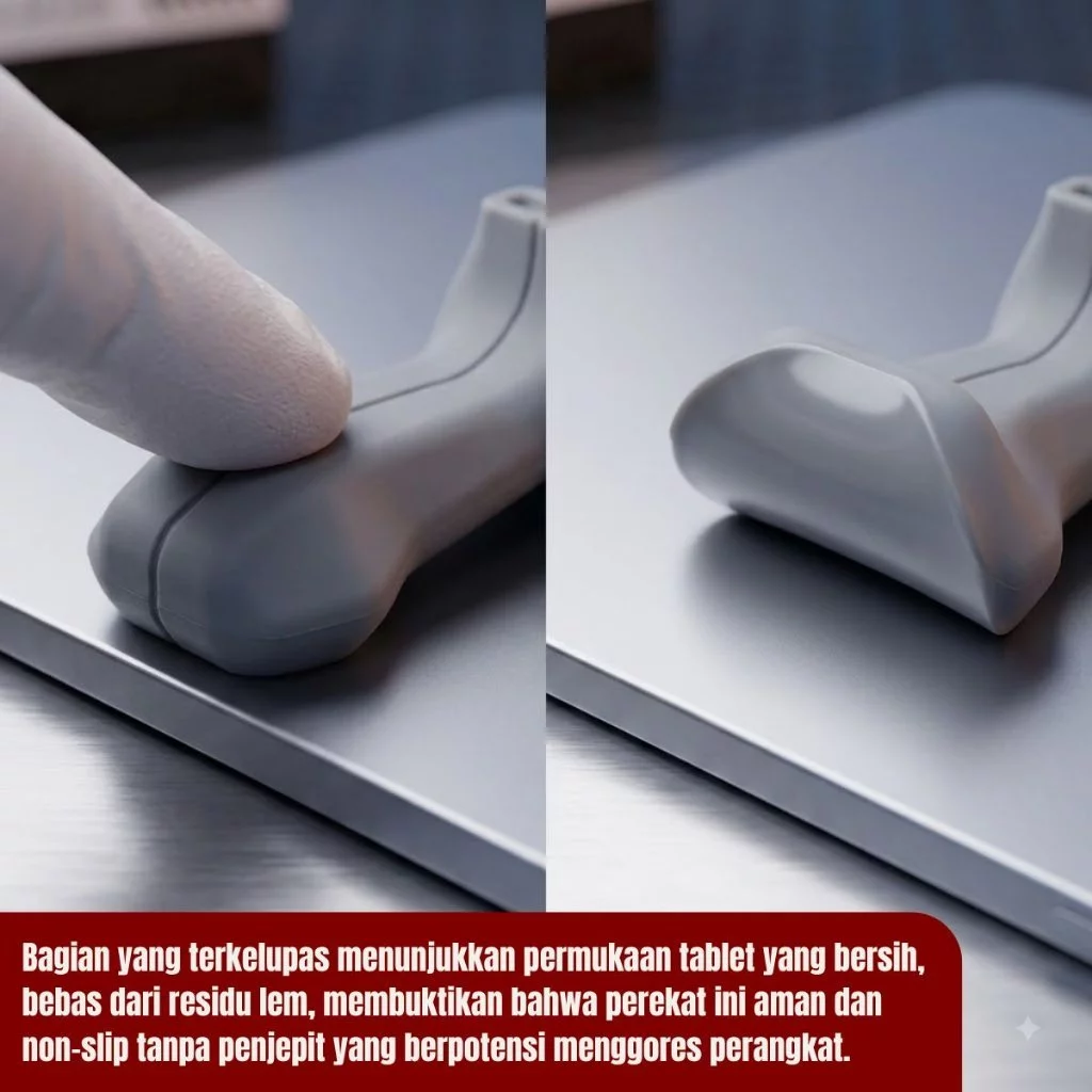 Handle Silicone Tablet For Gaming Hand Grip Multi Finger Fleksibel Nyaman Digenggam - Gambar 2