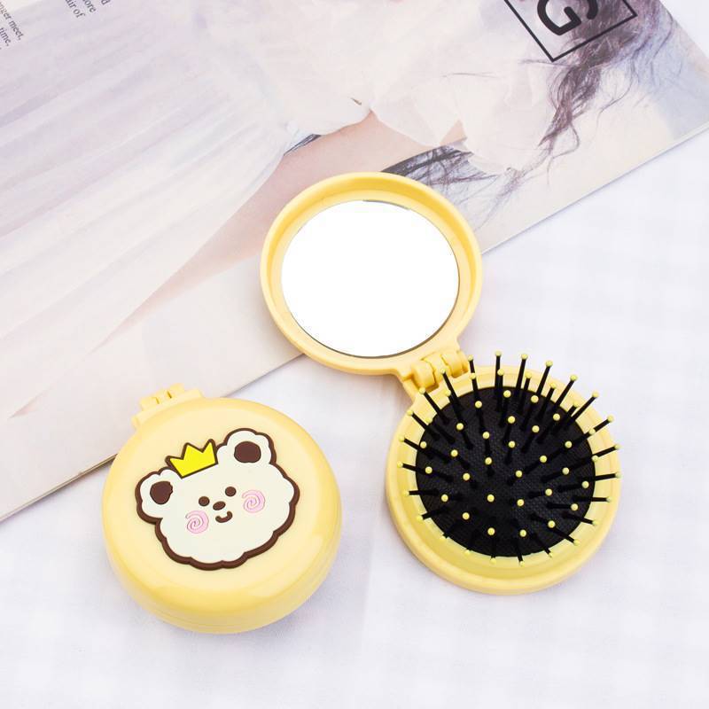 Popmaker Shop Sisir Lipat 2in1 Dengan Cermin - Gambar 3