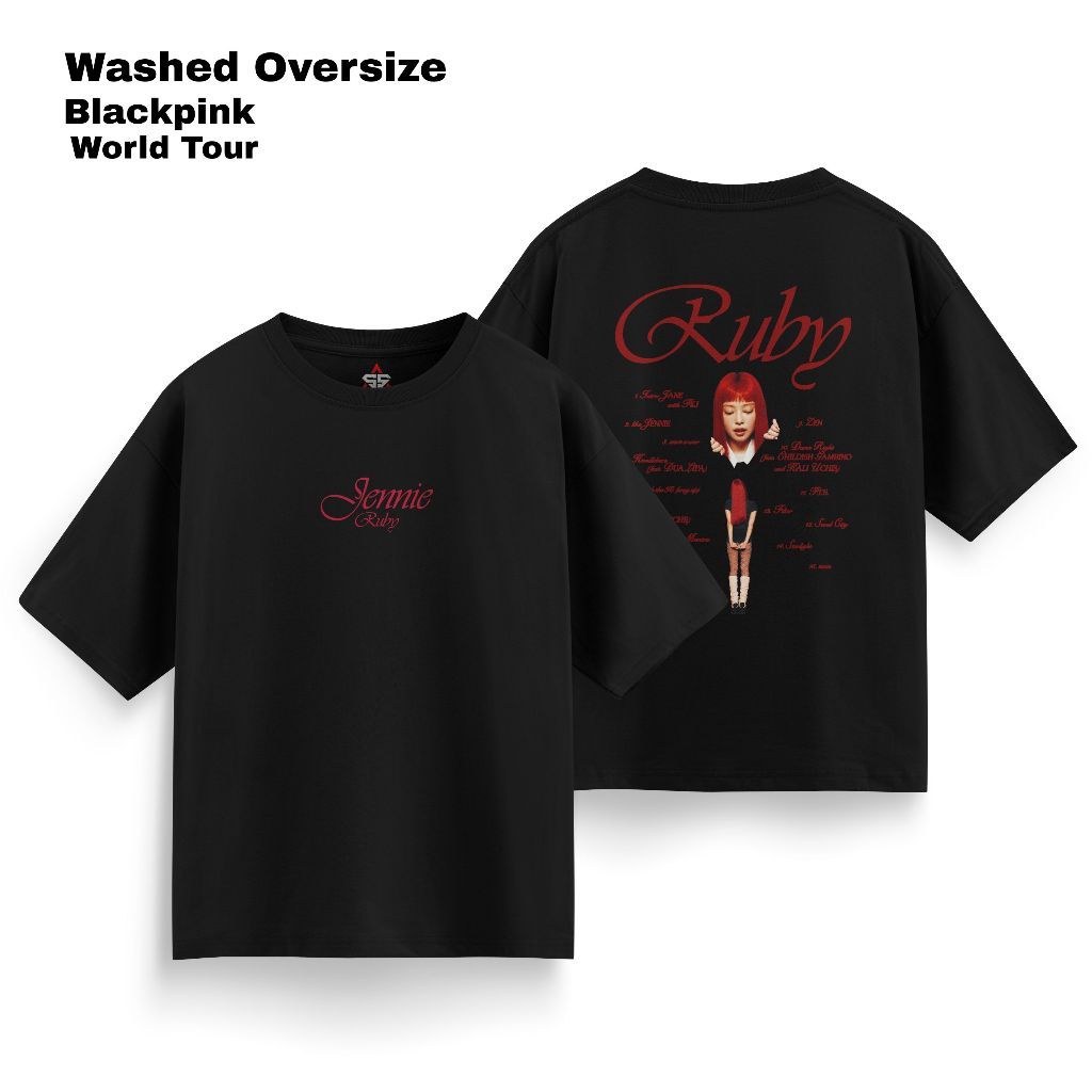 Blackpink Oversize jennie Ruby Deadline world tour Oversize T