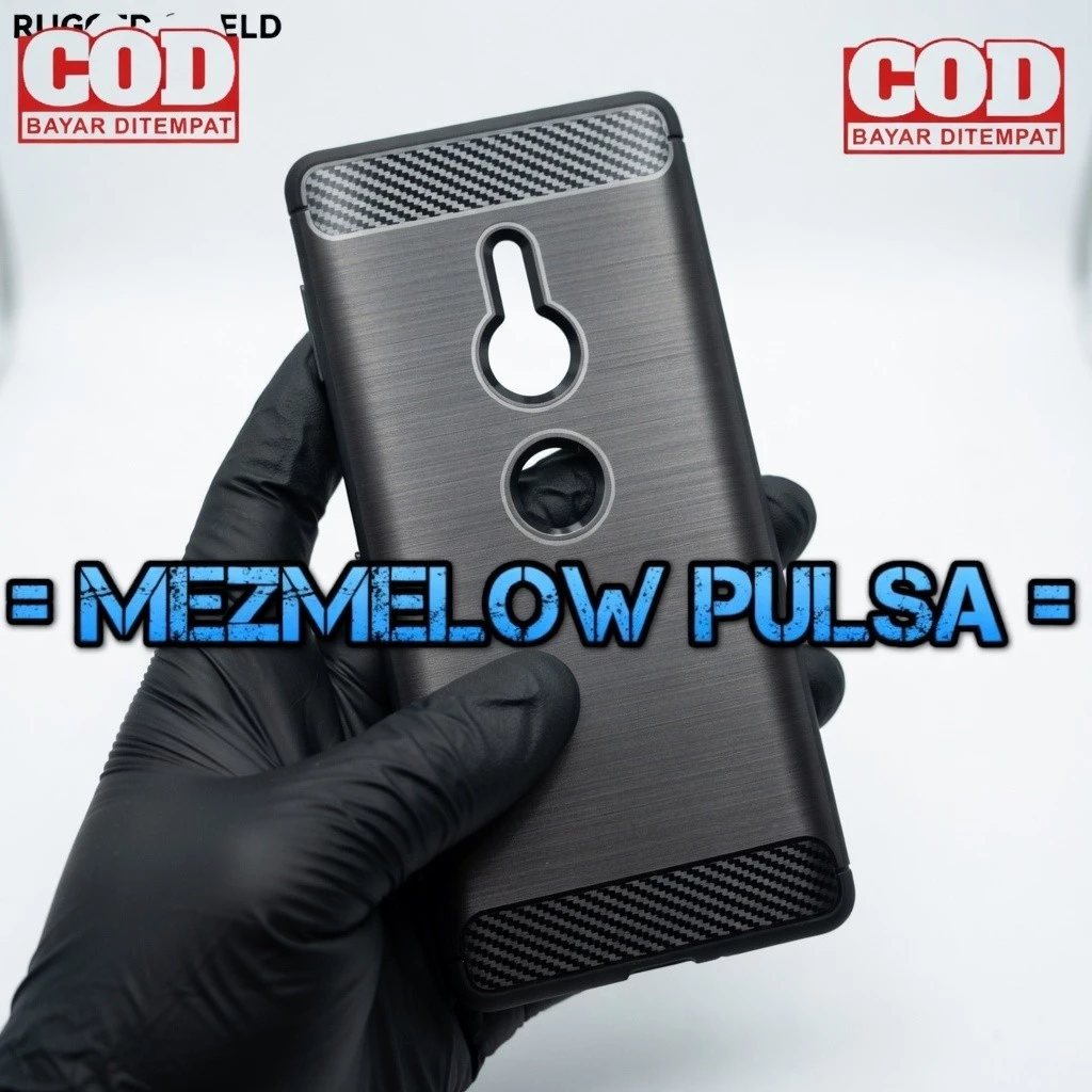 Soft Case Fiber Carbon Casing Caseng Softcase SONY XPERIA XZ2 BIASA