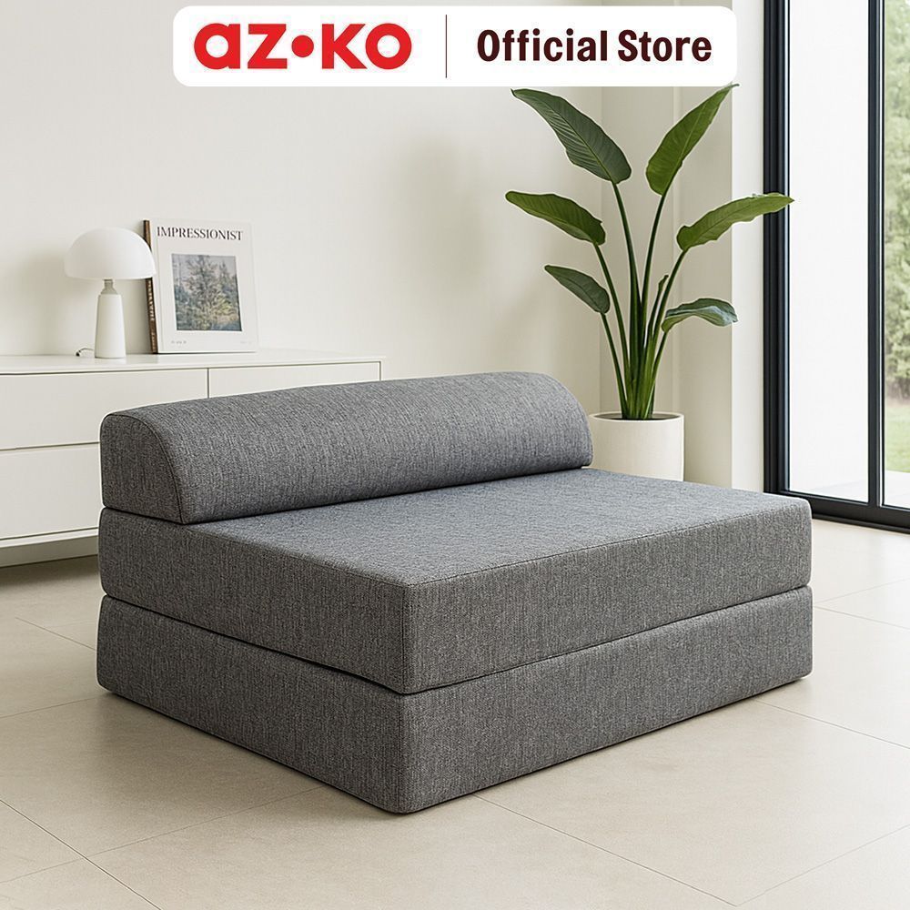 AZKO Sleeplite Sofa Bed - Abu-Abu Sofa Lipat Tempat Tidur Lipat Kursi Minimalis Sofa Santai