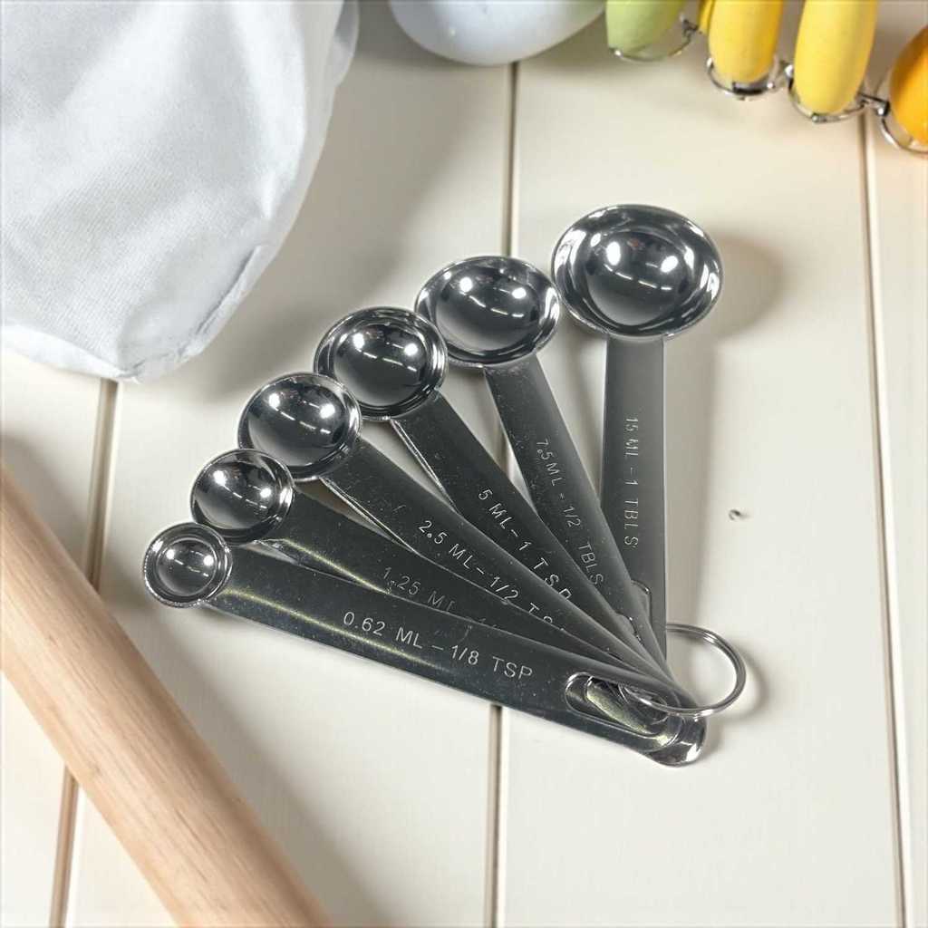 ST - TaffHOME Sendok Takar Set Baking Measurement Spoon 0.62-15ml 6 PCS - 16752 - Gambar 3