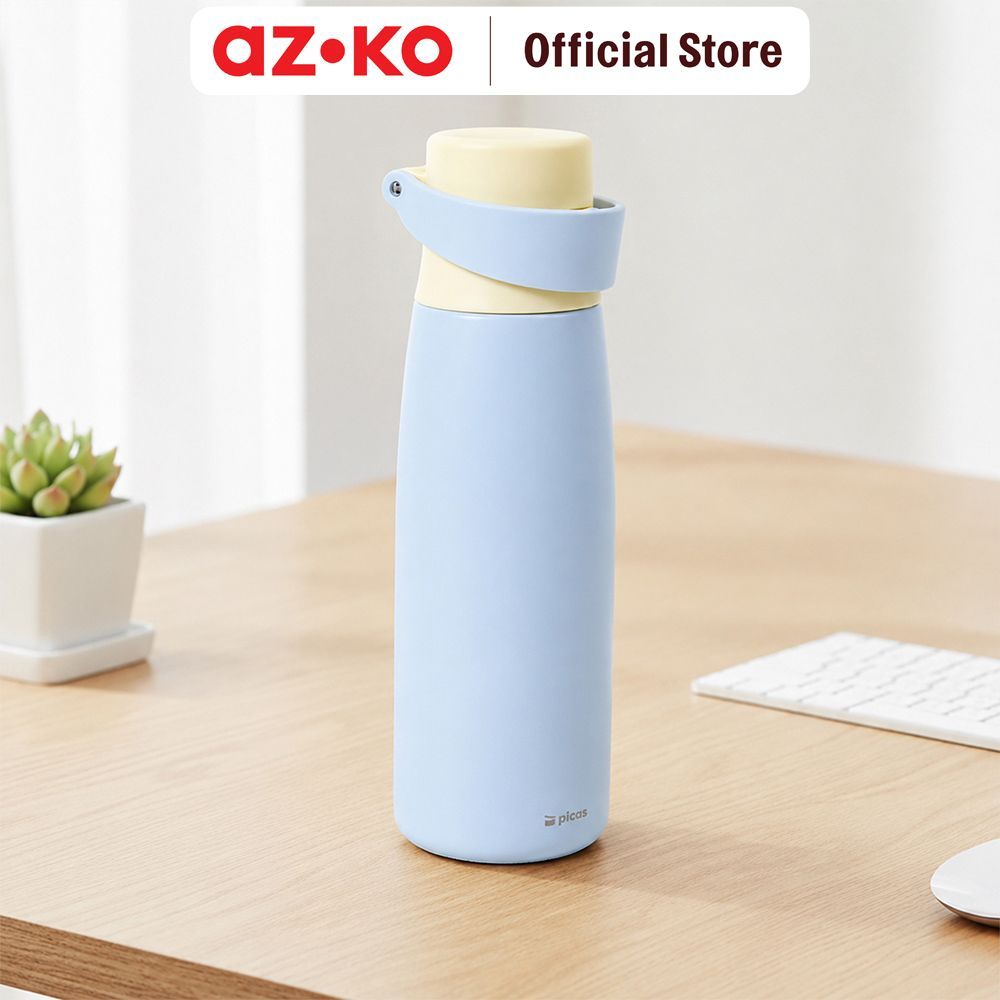 AZKO Picas Botol Vacuum Flask Stainless Steel Dengan Handle 900 ml Tumbler Botol Air Tempat Minum Botol Minuman Water Bottle Tambler Termos