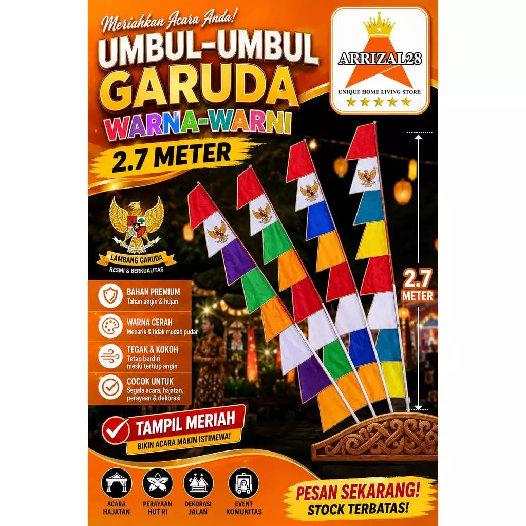 AFL 60X90 / BENDERA MERAH PUTIH INDONESIA MERDEKA