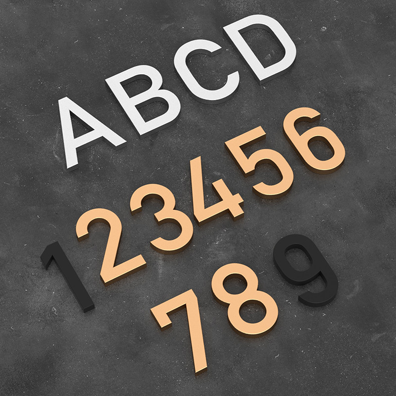 7x4cm House number, number, and letter 3 d Premium Custom HDB Unit Unit ...
