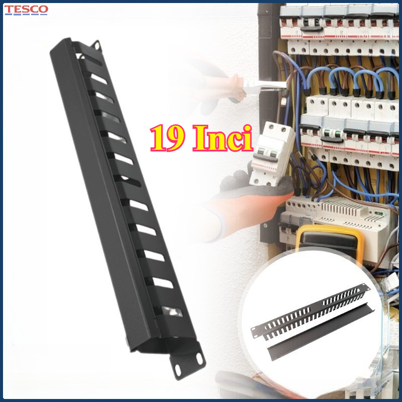 1U 19 Inch Metal Wire Management System Organizer Cable for Server Rack ...