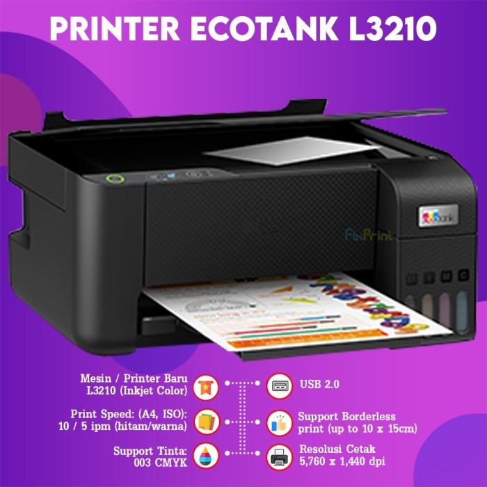 FixPrint Epson L3210 / L3250 / L121 / L1210 / L3256 / L1216 / L3211 Printer Epson Original
