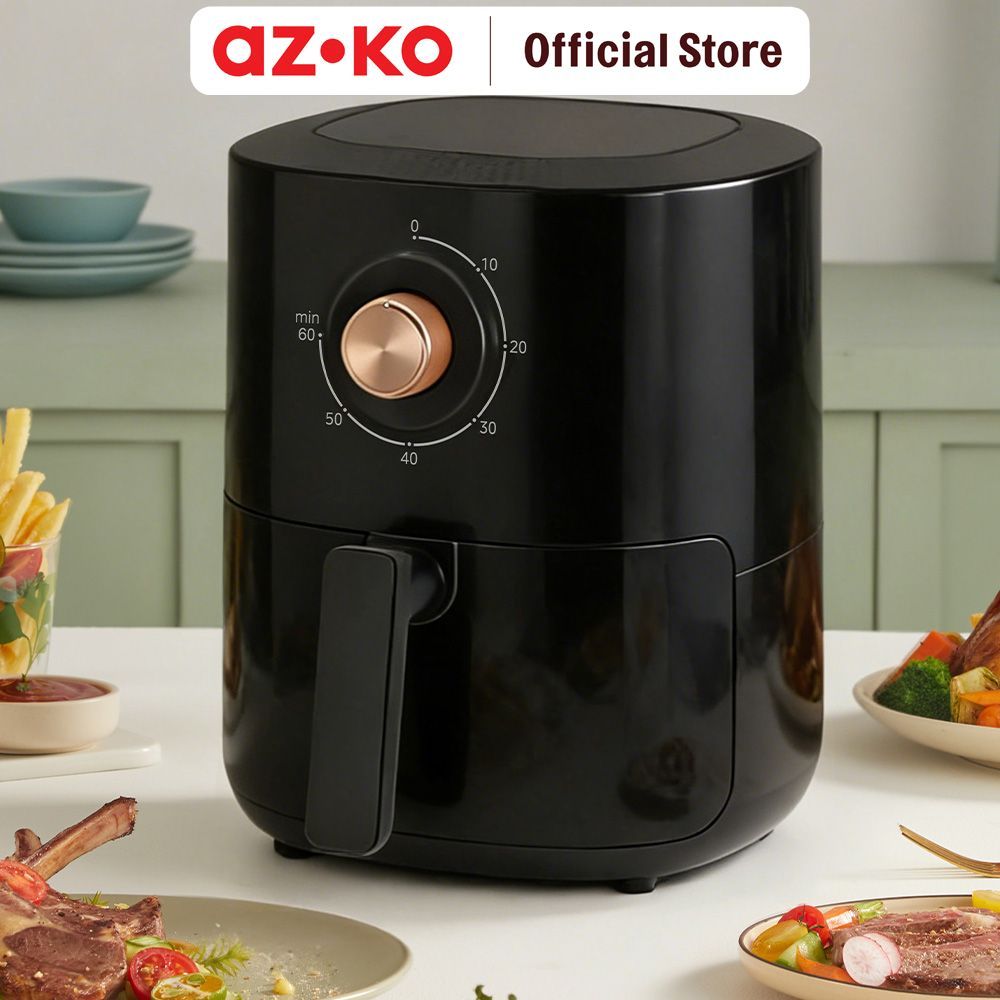AZKO Kris Air Fryer 2.8 Liter Penggoreng Udara Oil Less Hot Air Cooking Appliance Electric Roaster Tanpa Minyak