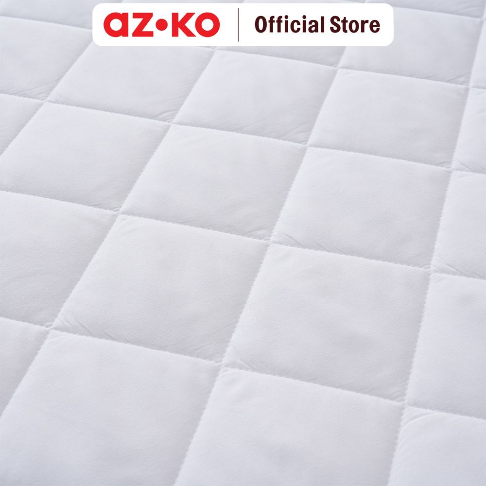 AZKO Sleeplite Pelindung Kasur - Putih Mattress Protector Bed Protector Pelapis Kasur Protective Mattress Cover - Gambar 3