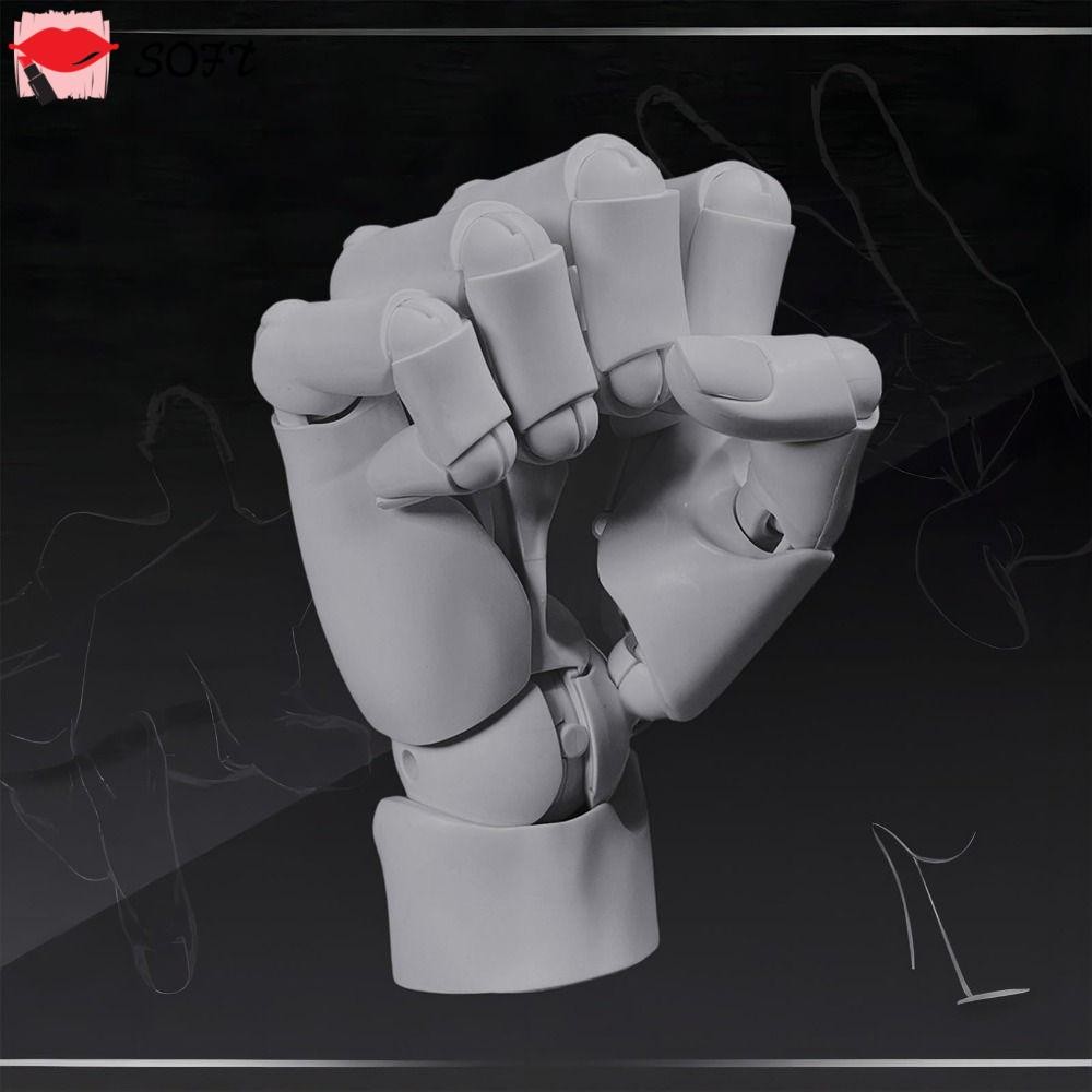 SOFTNESS Artist Mannequin Hand Shape, Movable PVC Hand Model, With ...
