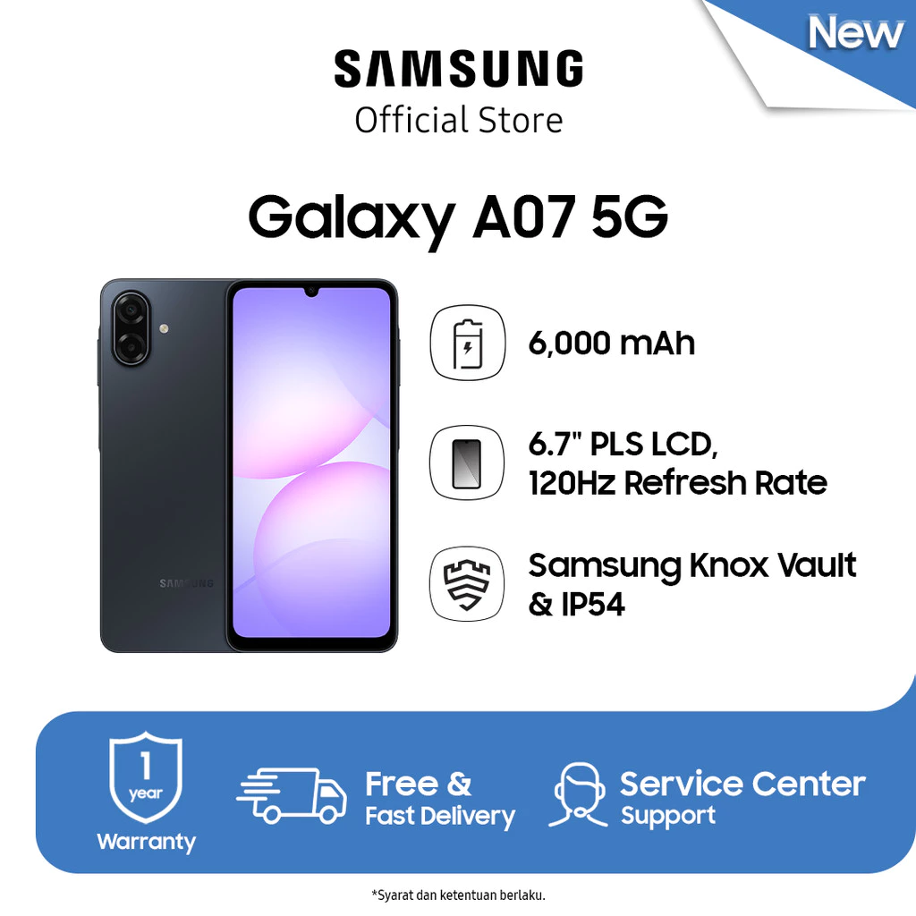 Samsung Galaxy A07 5G 6/128GB - Black