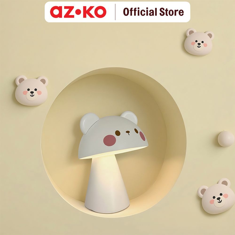AZKO Eglare Lampu Meja LED 3 Watt 1200Mah Rechargeable Lampu Belajar Lampu Tidur Minimalis Hias Table Lamp Desk Lamp - Gambar 2