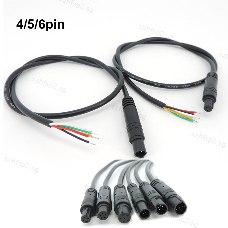 DIY 4Pin 5Pin 6Pin Jack Car DVR Camera Extension Cable HD Monitor ...