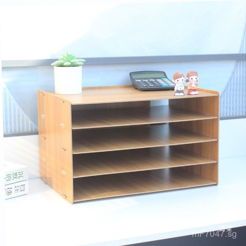 Office Layered Storage Cabinet Organizer Student Bookshelf Document ...