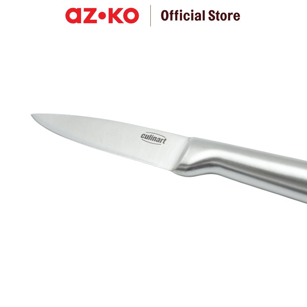 AZKO Culinart 3.5 inci Pisau Paring Hollow - Silver Pisau Dapur Kecil Piso Tajam Paring Knife Peralatan Masak Perlengkapan Dapur Kitchenware - Gambar 3
