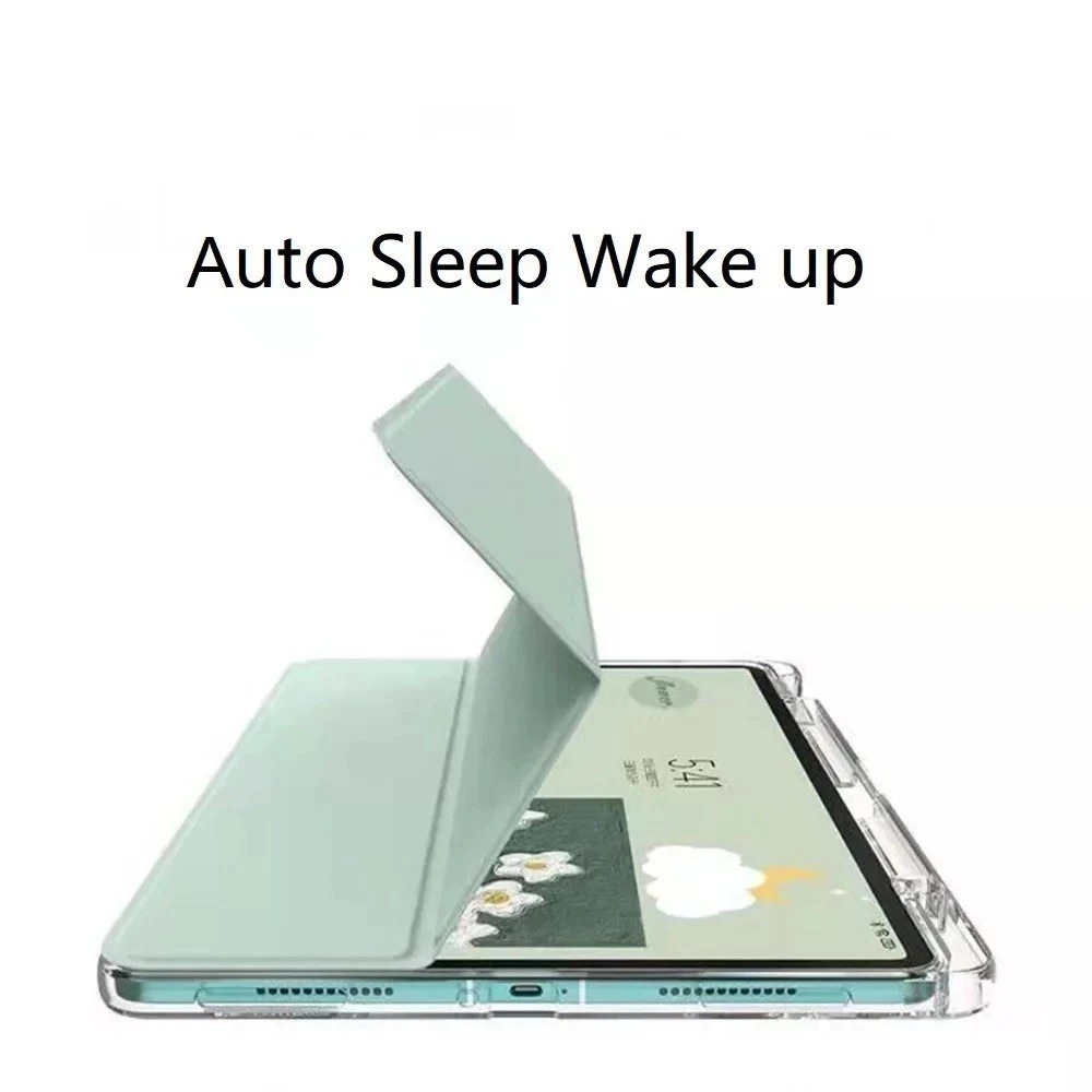 Clear Case Samsung Tab A11+ 11" / A9/A11 A7 LITE 8.7" / S7 S8 S9/S9FE 10.9" /A7 10.4" Casing Motif Sweet Dog Magnetic Auto Lock Anti Fingerprint - Gambar 4