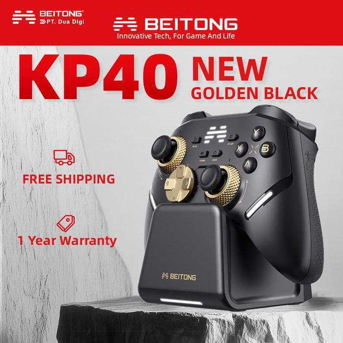 BEITONG KP40 / KP-40 Gamepad Wireless Controller Set with Charging Dock Dual TMR Joysticks & TMR Triggers Controller - Gambar 2