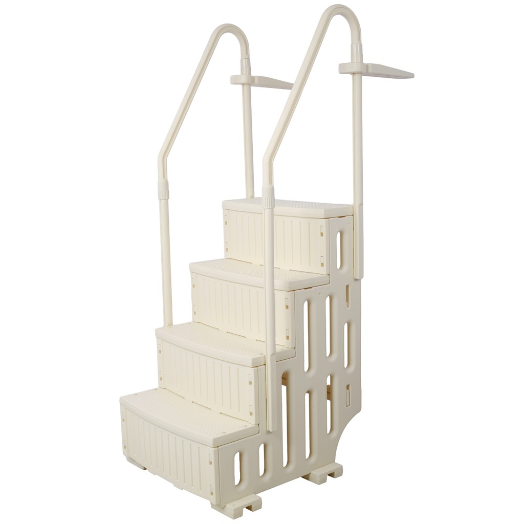 Pool Ladder Heavy-duty 4 Safety Step For Above Ground Pools Stair Entry ...