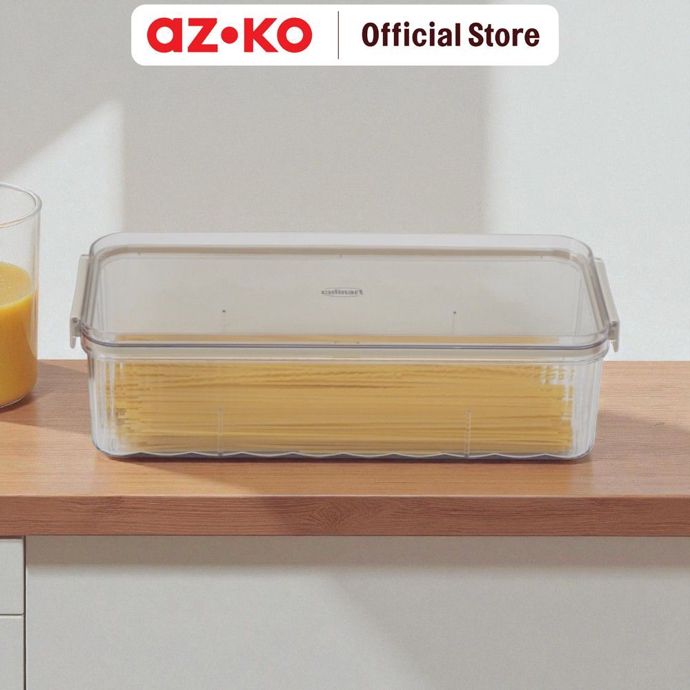 AZKO Culinart Wadah Makan Plastik 2.6 Liter Transparan Tempat Makanan Food Container Box Makanan Wadah Bekal Food Storage