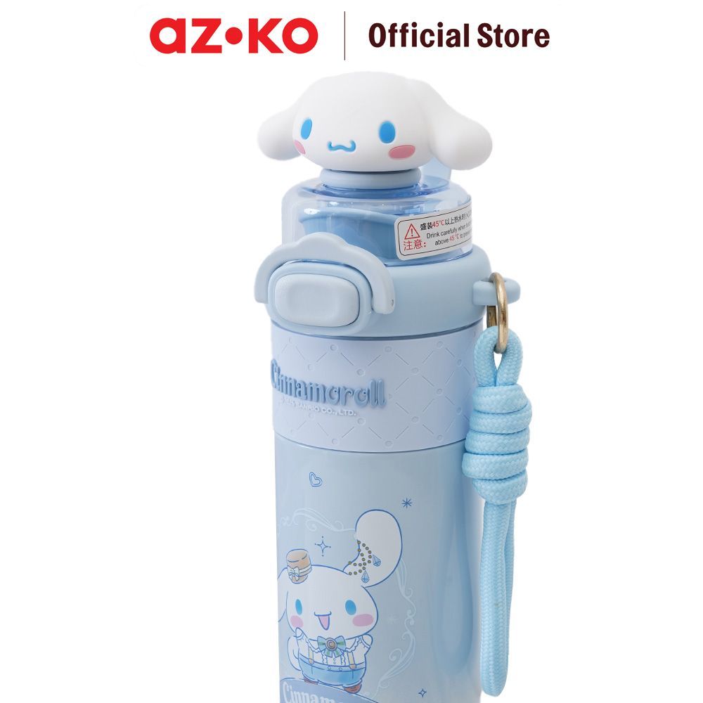 AZKO Sanrio Botol Vacuum Flask Stainless Steel 316 Dengan Strap 550 ml Tumbler Botol Air Tempat Minum Botol Minuman Water Bottle Tambler Termos - Gambar 4
