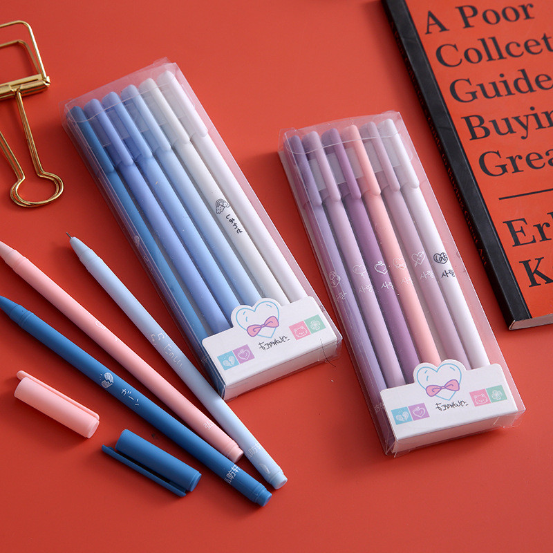 POPmaker Moradi Gel Pen 0.5mm 6 Pcs Pastel - Gambar 2