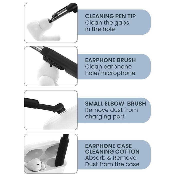 SADES RYUNIX KIREI XC5 / XC-5 Portable Cleaning Kit 21 in 1 Screen Keyboard Camera Earphone Cleaner - Gambar 2