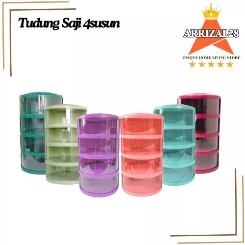 TRILINS TUDUNG SAJI 4 SUSUN TEMPAT PENYIMPANAN MAKANAN