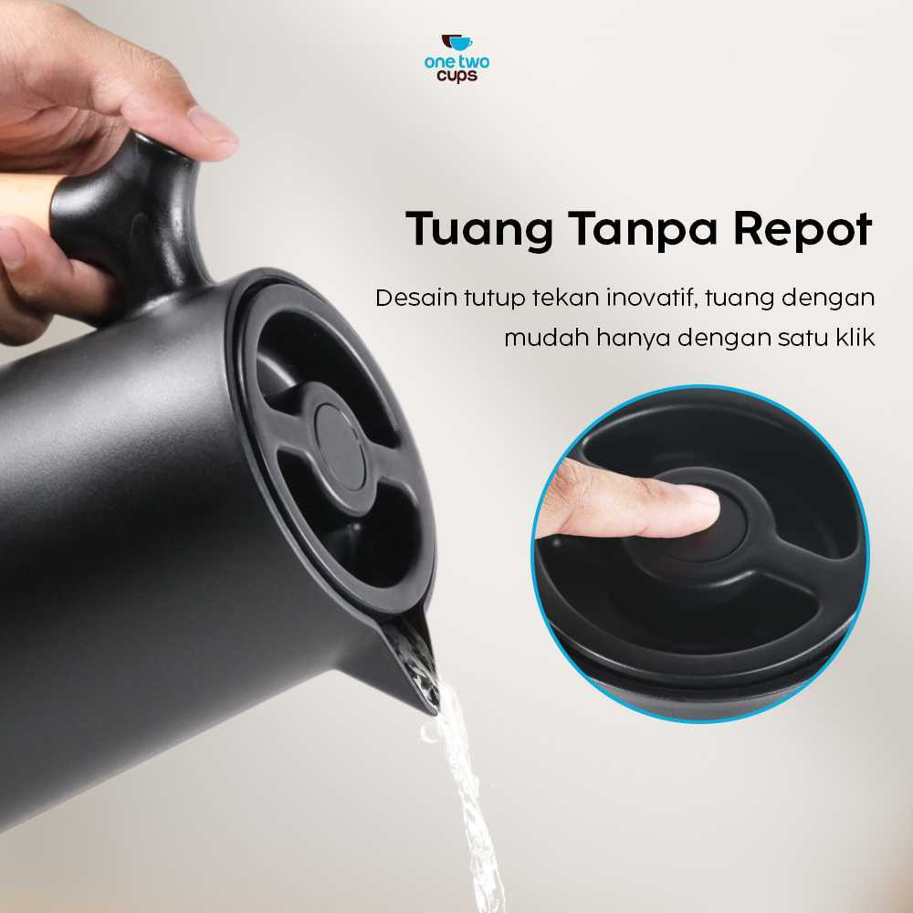 AKIEMSTR Teko Termos Air Panas Dingin Nordic Estetik 2 Layer 1L - LS-029 - Gambar 4
