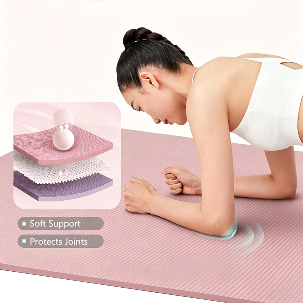 GOKOTTA Bundling Workout Home Gym Matras Fitness + Resistance Band + Sit Up Assistant /Bundling Yoga & Fitness Matras Yoga + Yoga Strap + Sit Up Bar Portable / Cocok untuk Pemula - Gambar 2
