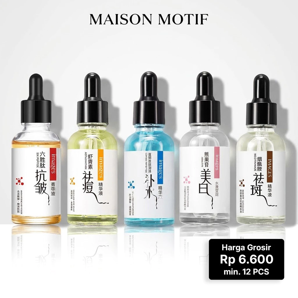 GROSIR 12 Pcs Images Serum Wajah Six Peptide Watery Tender 30ml Anti Aging Whitening Glowing Flek Hitam 77022