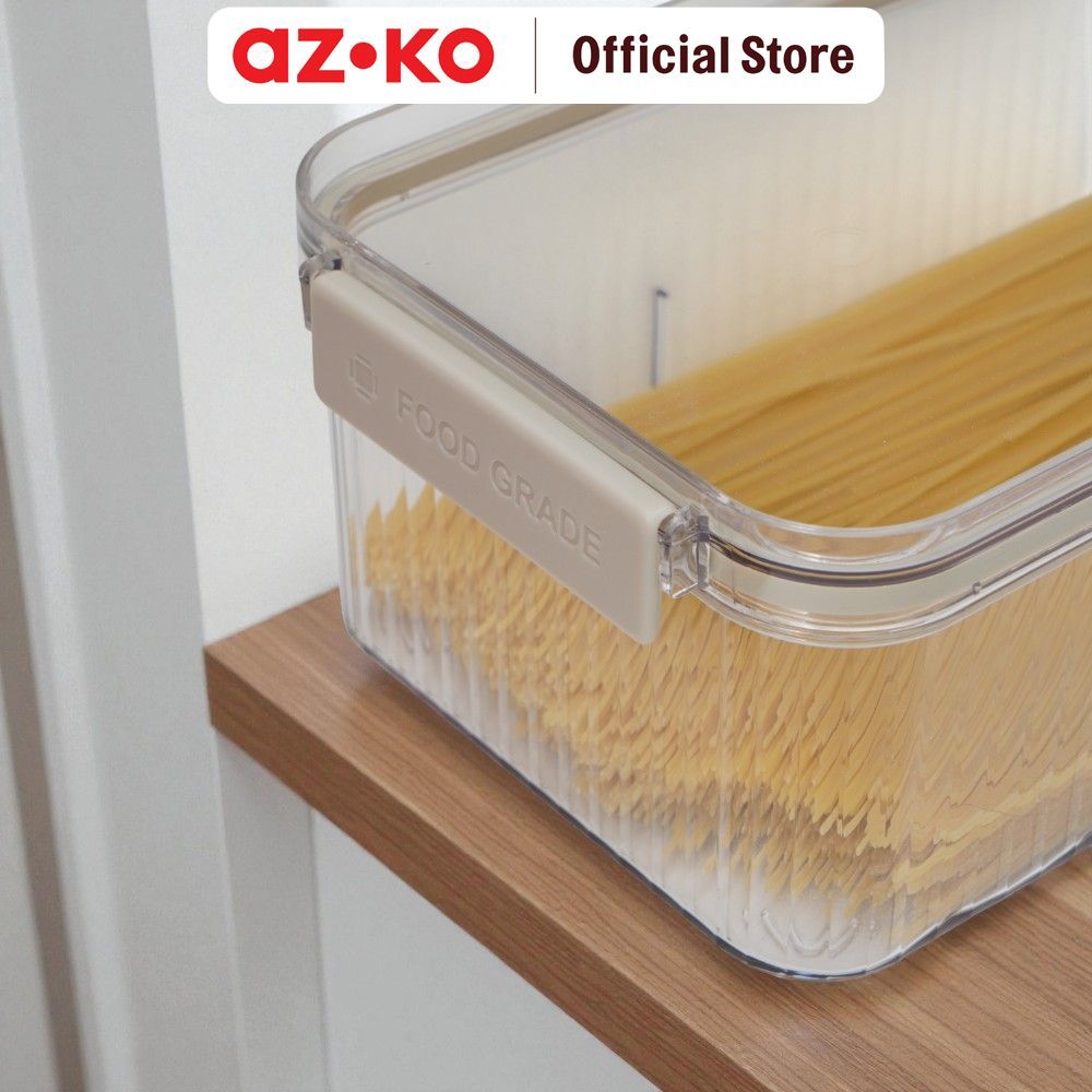 AZKO Culinart Wadah Makan Plastik 2.6 Liter Transparan Tempat Makanan Food Container Box Makanan Wadah Bekal Food Storage - Gambar 4