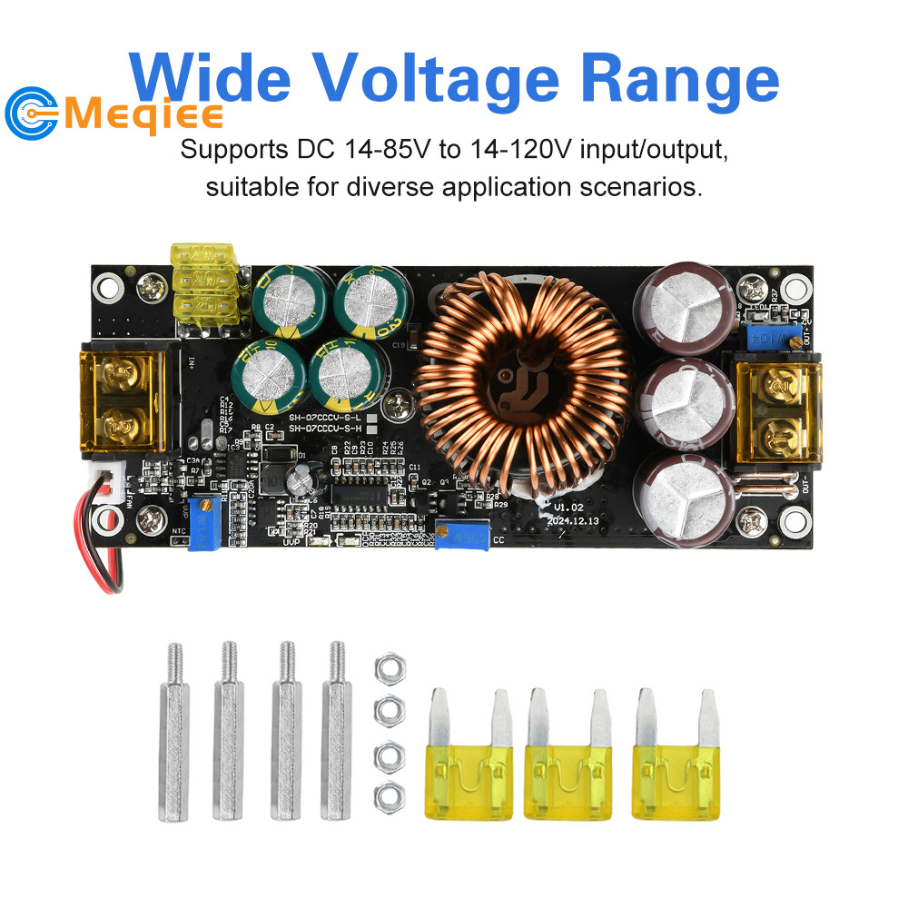 1800W 40A Boost Power Supply Module DC14-85V to 14-120V Constant ...