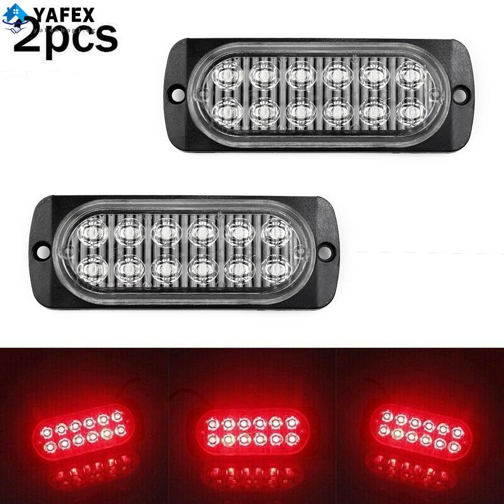 LED Urgent Light Truck Universal Bus Cab Rear Red Replacement Van 12Led ...