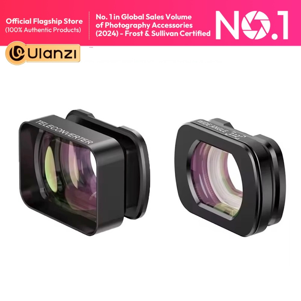 Ulanzi F35 Wide Angle / Magnifier Telephoto Camera Lens for DJI Pocket ...