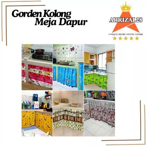 GORDEN/TIRAI KOLONG MEJA DAPUR KOMPOR KARAKTER