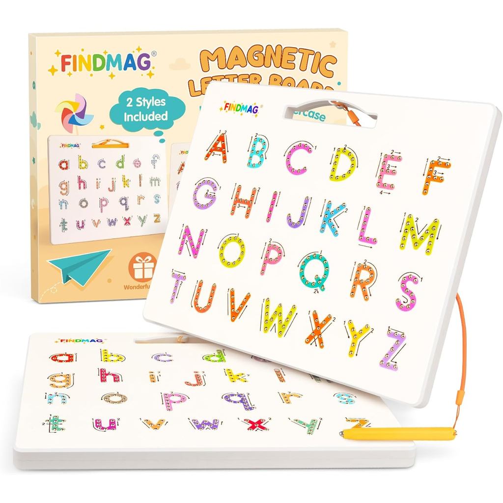 Magnetic Alphabet Writing ABC Board with Letters, Tracing Practice ...