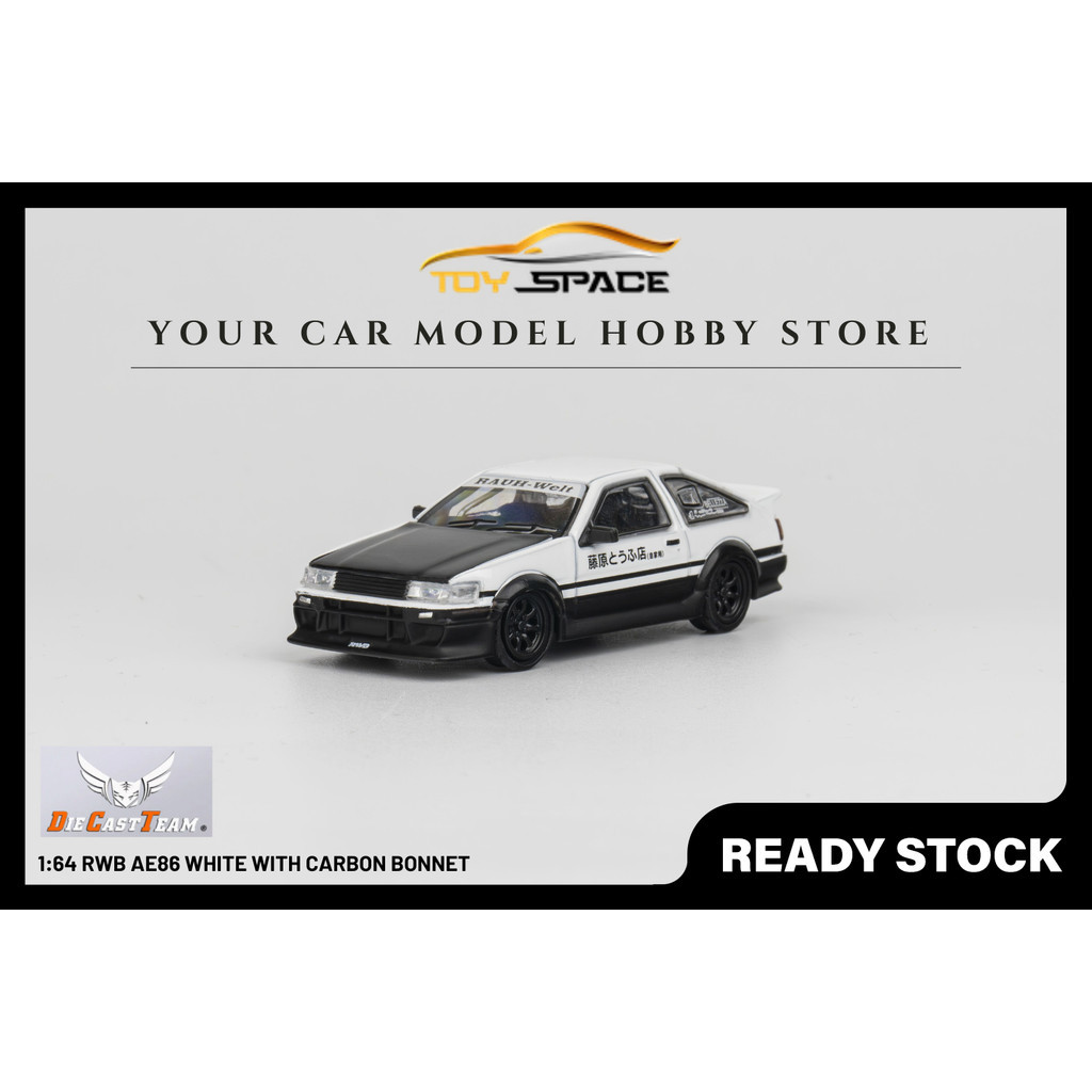 [DCT] 1:64 RWB AE86 White With Carbon Bonnet | Shopee Singapore