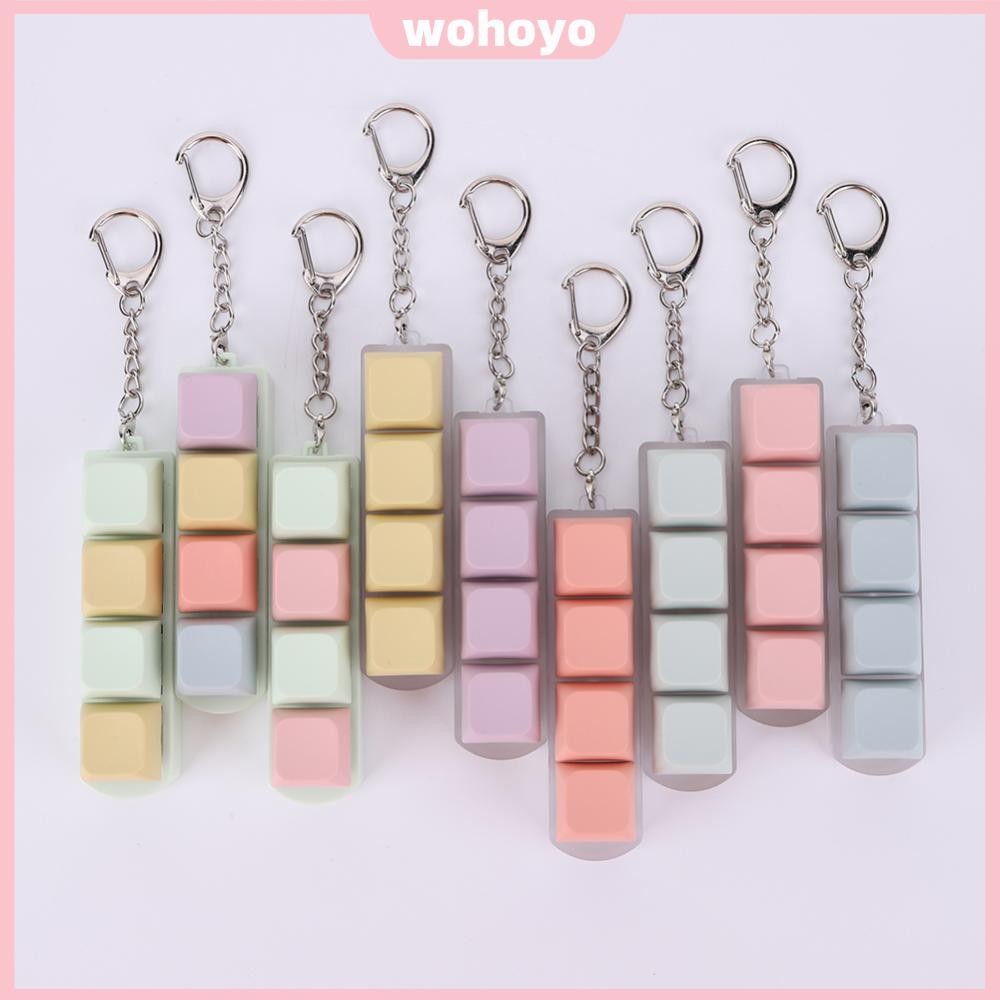 【Hot】Keyboard Key Toy 4 Keys Mechanical Key Toy DIY Fidget Button ...