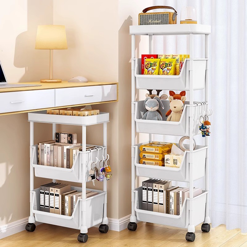 [48H Shipping] Small Trolley Storage Rack for Home Use, Floor-standing ...
