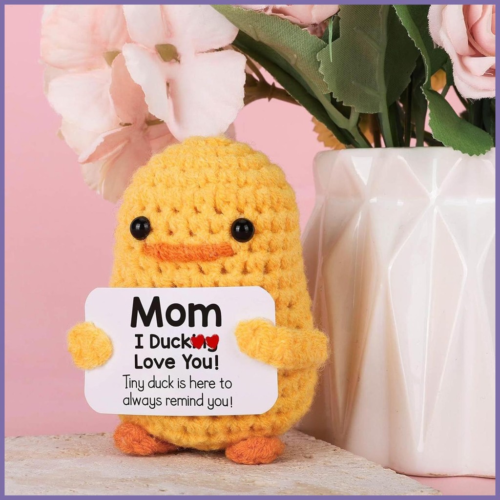 Maisy The Crochet Emotional Support Duck: Desk Decor Gift - View #10