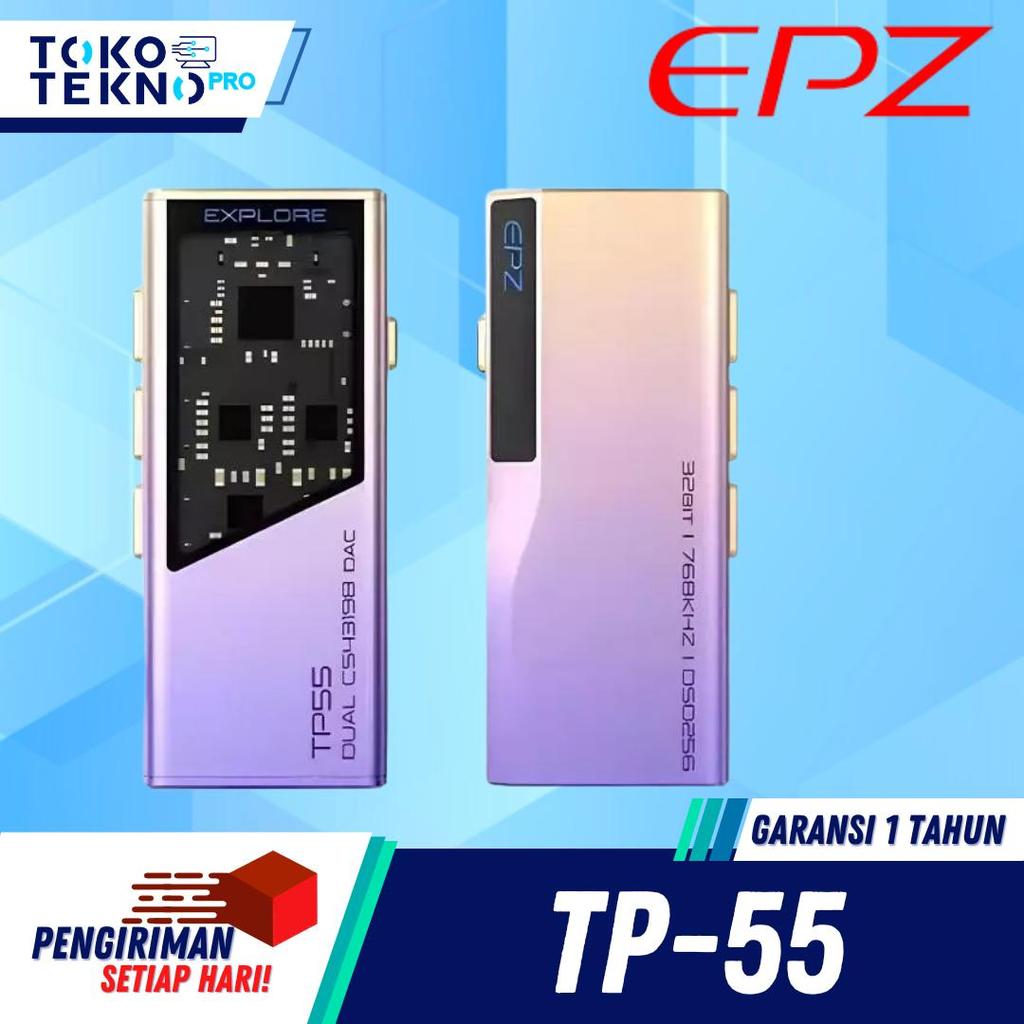 EPZ TP55 Dual CS43198 Portable DAC AMP USB C to 3.5mm & 4.4mm Hi-Res Audio Decoder