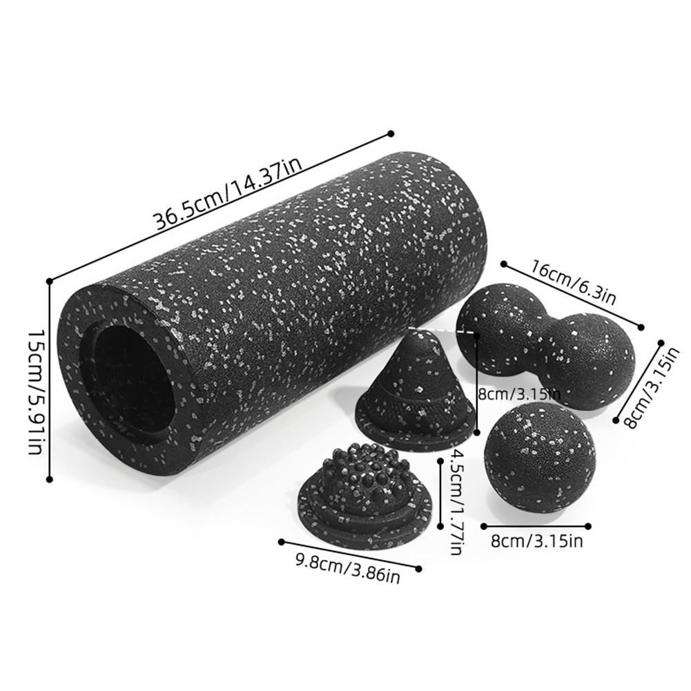5 In 1 Fascia Roller Set Self Massage Set Multi-Function Fascia Ball ...