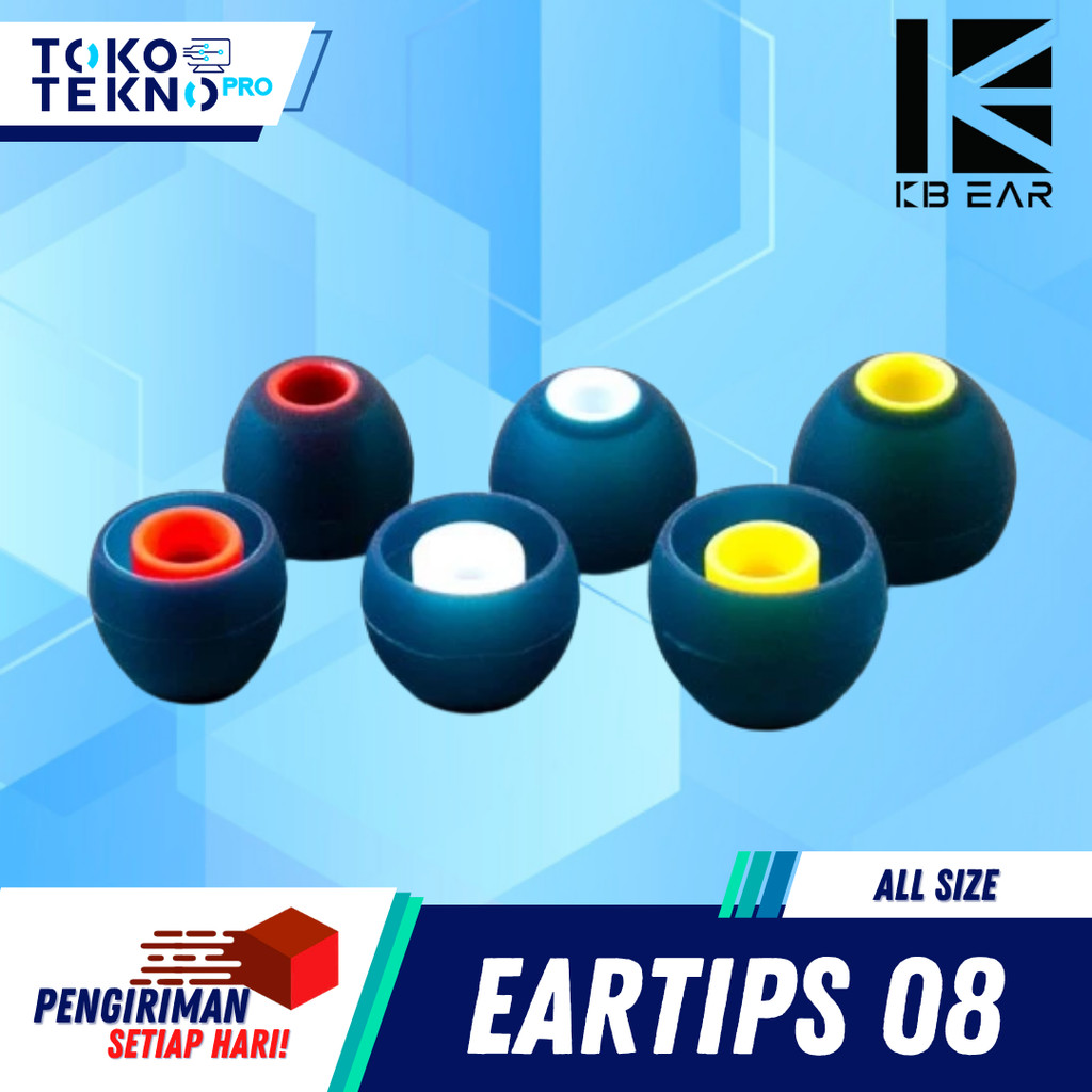 KBEAR 08 Eartips Soft Silicone Upgrade Replacement Karet Earphone All size