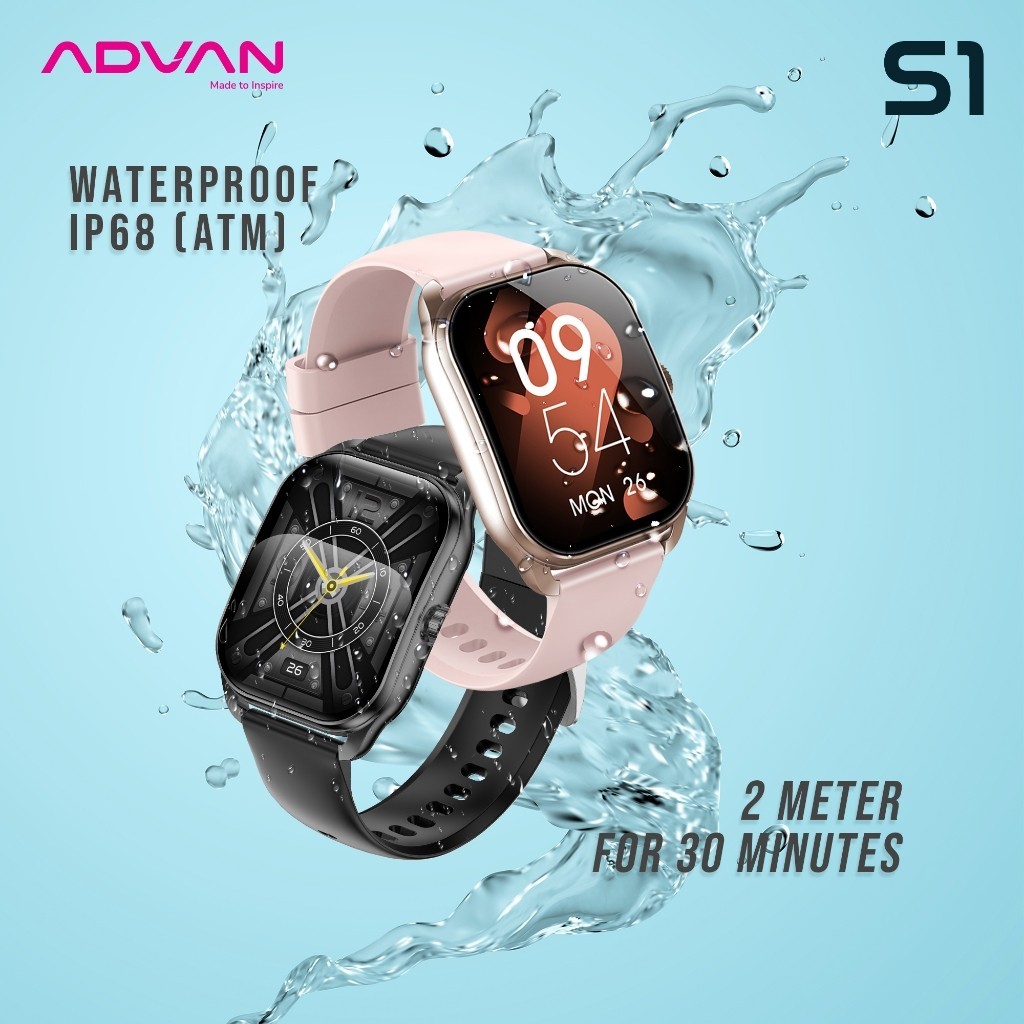 ADVAN Smartwatch S1 V2 / S1 V-2 IPS 2.01” Curve Display with Ai Voice Bluetooth Calls 100+ Sports Modes Long-lasting Battery - Gambar 3