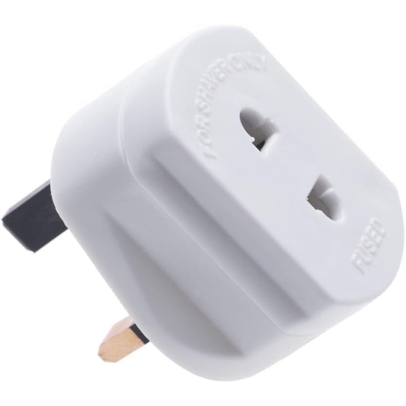 Toothbrush Adaptor Plug UK Charger Shaver Socket 2 Pin to 3 Pin ...