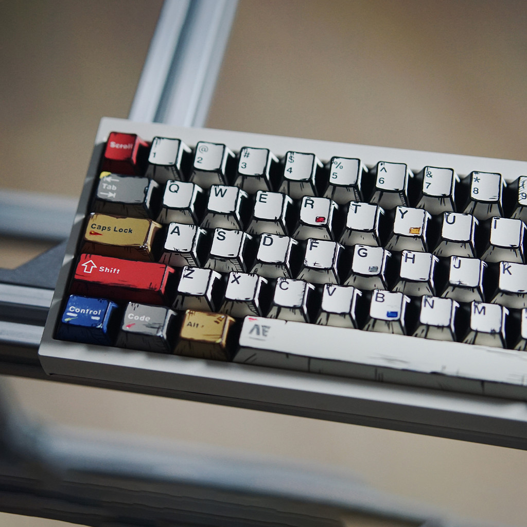 Original Factory Authorized Comic Style Hundred Mixed Light Keycap Side ...