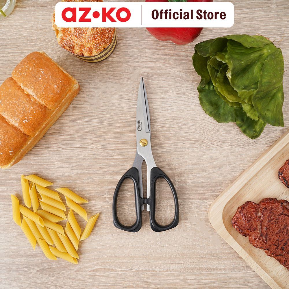 AZKO Culinart Gunting Dapur Ap-2 - Hitam Kitchen Shears Scissors Dapur Gunting Masak Pemotong Makanan - Gambar 2