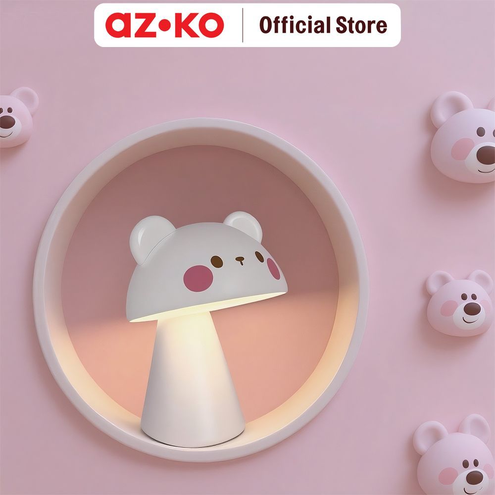 AZKO Eglare Lampu Meja LED 3 Watt 1200Mah Rechargeable Lampu Belajar Lampu Tidur Minimalis Hias Table Lamp Desk Lamp - Gambar 3